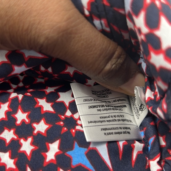 VERA BRADLEY Patriotic Plaid Backpack  9.0" w x 12.0" h x 4.75" d - Picture 6 of 11